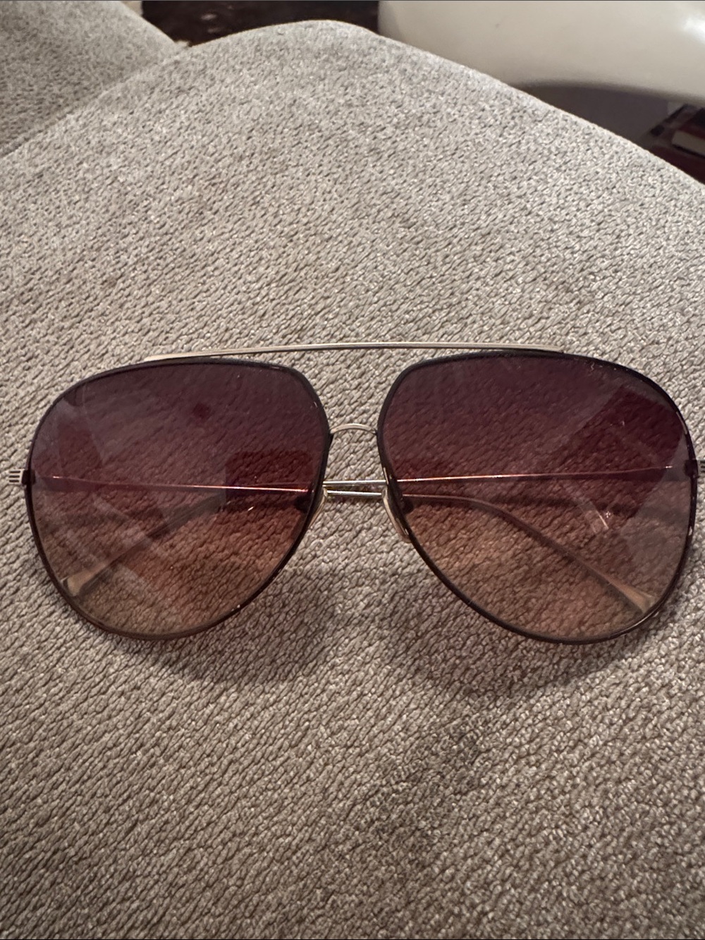 DITA CONDOR Aviator Sunglasses with Brown Gradient Lenses and Gold Frame